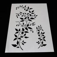 1 PC Stencil Openwork VINE ภาพวาดแม่แบบ DIY Scrapbooking ไดอารี่สีลายนูนตกแต่งโทรศัพท์อัลบั้มแม่พิมพ์เค้ก Reusable-Cailine