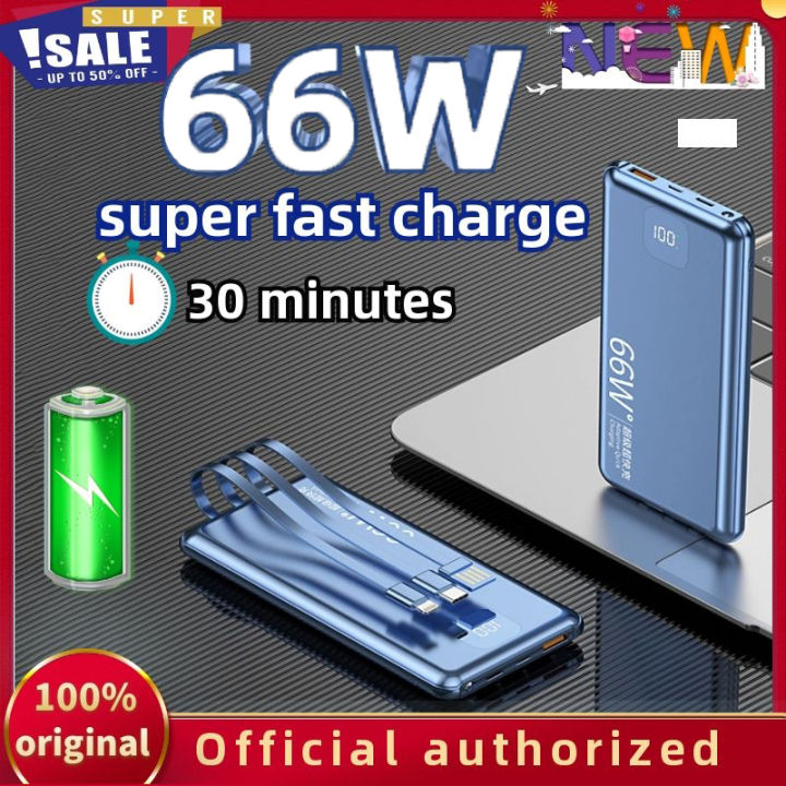 66w Power Bank 100000mAh Super Fast Charge Powerbank USB Type C PD