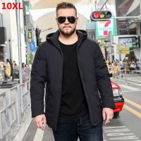 ∋♨♛ new business mens down-filled coat plus size down extra large code hooded tide 160kg jacket 10XL 9XL 8XL 7XL