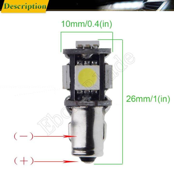 เครื่องมือโคมไฟส่องสว่าง-led-2x-แผงหน้าปัดรถยนต์-glb281-llb281หลอดไฟแต่งรถ5-smd-6v-12v-แผงไฟแดชบอร์ดสีขาว6000k