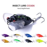 HENGJIA 1pcs Fishing Lure Bass Cicada Pesca 6g 4.2cm Simulation Insects Hard Bait Crankbait Fishing Wobblers Tackle