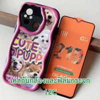 Case Redmi 12C เคส กันกระแทก ปกป้องกล้อง และ ฟิล์มกระจก  เคส ลายการ์ตูน แฟชั่น กันลื่น เคสมือถือ เรดมี redmi12c 12 c