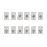 12PCS Invisible Traceless Screw Stickers Punch Free Wall Hook Drywall Picture Hanging Kit for Picture Photo Frame Hanging