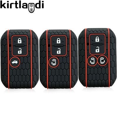 ☎✳ silicone key case remote car key cover shell protection for Suzuki Jimny Sierra Swift Wagon Spacia Ertiga key holder keychain