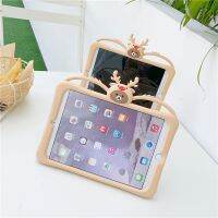 เคส iPad Mini 123 4 5 Air 1 2 3 4ฝาครอบลูกหมีคริสต์มาสสำหรับ2020 Ipad 7th 8th 10.2 11 9.7นิ้ว2019 2018ซิลิโคน