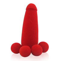 [chengwonuo33]1 Set Small Sponge Brother Magic Tricks 4pcs Red Sponge Balls Funny Gadgets