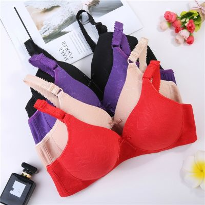 （A So Cute） เซ็กซี่ไม่มีรอยต่อโบว์สายฟรี LingeriePush UpFashion เซ็กซี่ชุดชั้นในสตรี Brassiere GatherPush Up Bras