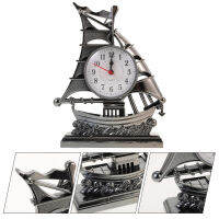 【Ready Stock】 Retro เรือใบนาฬิกาปลุก Nautical Ship เรือ Figurine เวลานาฬิกาตั้งโต๊ะนาฬิกาปลุก