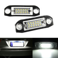 หลอดไฟส่องป้ายทะเบียน LED 18ดวง,สำหรับ Volvo S40 V50 XC60 XC70 XC90ไฟสีขาว12V