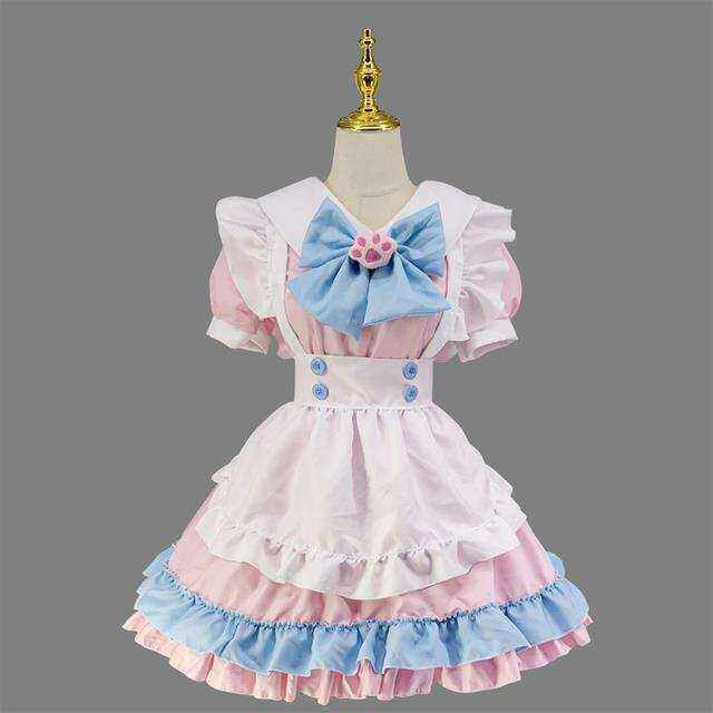 lolita-dress-cute-pink-ruffle-maid-outfit-kawaii-bow-knot-dress-japanese-girl-jk-cosplay-costumes-lolita-daily-uniform-party