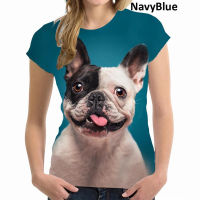 2023 newWomens Fashion 3D Animal Printed Short Sleeve Casual T-Shirt Animal Dog 3d Shirt