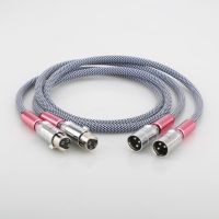 High Quality Audiocrast A10+XW62 Hi-end HIFI PVC Silver Pure Copper OFC Female XLR to Male XLR RCA jack Audio Cables Wire Line