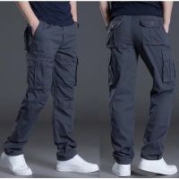 กางเกงคาร์โก้สำหรับผู้ชายกางเกงคาร์โก้ผู้ชายลดราคาสุดๆ! 6กระเป๋ากางเกงสินค้า Unisex (แบบสุ่ม)