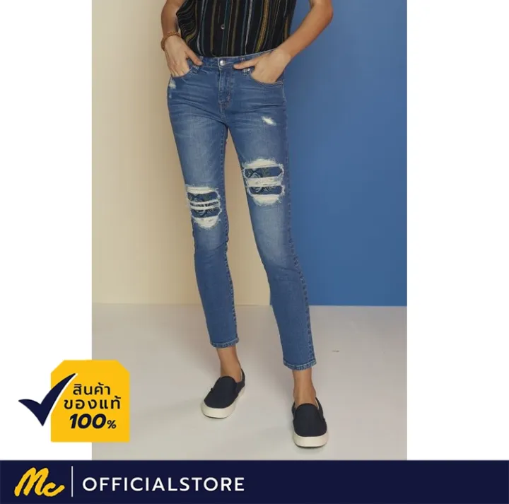 mc-jeans-กางเกงยีนส์ผู้หญิงขาเดฟ-masz020