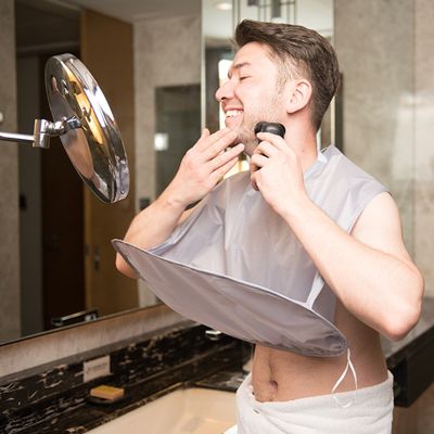 Gift for Man Male Beard Shaving Apron  Barber Apron Bathroom Organizer Care Clean Hair Adult Bibs Shaver Holder Aprons