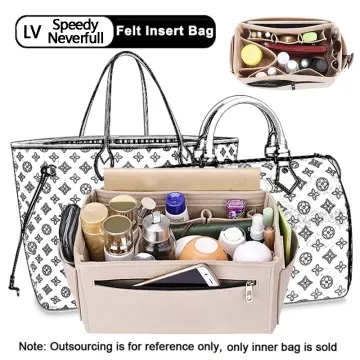 EverToner Fits For LV BELLA Bucket Bag Felt Cloth Insert Bag Organizer  Makeup Handbag Travel Inner Purse Cosmetic Bags Liner