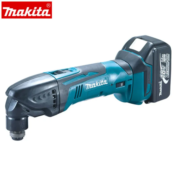 ของแท้-100-makita-เครื่องมือสั่นไร้สาย-dtm50-มาพร้อมกับแบตเตอรี่ลิเธียม-18v-สองก้อน-เครื่องบดแบบไม่มีแปรง