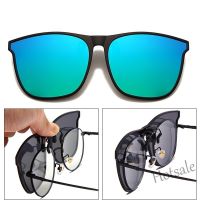 【hot sale】ↂ♞ D03 Polarized Clip on Sunglasses Men Photochromic Car Driver Goggles Night Vision Glasses Anti Glare Vintage Square Glasses