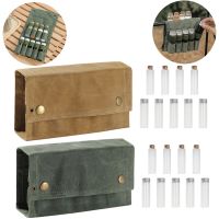 【CC】 Outdoor Spice Bottle Set Folding Wax Canvas Large Capacity Camping Hiking Bushcraft Bbq Seasoning