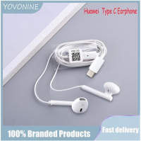 YOVONINE Original หูฟัง USB Type-C หูฟังชนิดใส่ในหูชุดหูฟัง Mic Volume Mate 20 10 Pro 20X RS P10 20 30 Honor 7