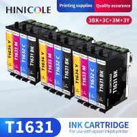 HINICOLE T1631หมึก T1634ตลับหมึกสำหรับ Epson,2010 2510 2520 2530 2540 2630 WF2650เครื่องพิมพ์2660