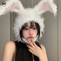 พร้อมส่งจากไทย?หมวกคลุมหูกระต่าย หมวกหูกระต่ายน่ารักสําหรับผู้หญิง หูกระต่ายเกาหลี หมวกหูกระต่าย