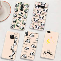 BY39 Cute Panda อ่อนนุ่ม โปร่งใส เคสโทรศัพท์ หรับ Samsung A34 M52 A04 M30S A23 M23 M53 M21 A54 M30 A40S A9 A14 A04S M33 Plus