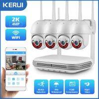 KERUI 2K 6MP 4MP แบบ Full HD 8CH ไร้สาย NVR ชุดระบบกล้อง IP Wi-Fi รักษาความปลอดภัยเฝ้าระวังกล้องวงจรปิดกลางแจ้งเครื่องบันทึกวีดีโอเครื่องเสียง