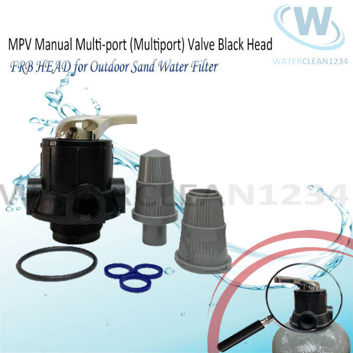 MPV Manual Multi-port (Multiport) Valve Black Head for Outdoor Water ...