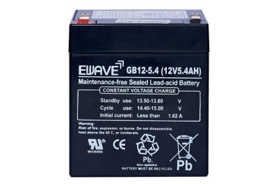 แบตเตอรี่ UPS Battery EWAVE 12V 5.4A / แบ็ต UPS รุ่น GB-12-5.4 (แบตเตอรี่แห้ง สำรองไฟ ไฟฉุกเฉิน)
