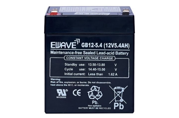 แบตเตอรี่-ups-battery-ewave-12v-5-4a-แบ็ต-ups-รุ่น-gb-12-5-4-แบตเตอรี่แห้ง-สำรองไฟ-ไฟฉุกเฉิน