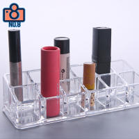 No.8 ชั้นวางเครื่องสําอาง ชั้นวางลิปสติก COSMETIC ORGANIZER กล่องใส่ลิปสติก 12 ช่อง