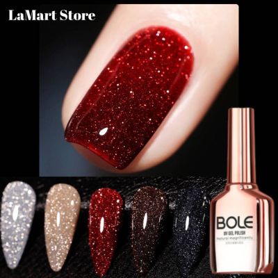 LaMart Store💅🏻【ANNIES】10 สีเล็บแวววาวแฟลชเล็บเจลยูวีเล็บกาวศิลปะประกายดิสโก้แสงดาวเล็บยาทาเล็บหรูหราเล็บเจล พร้อมสต็อก UV/LED Nail Gel P-olish