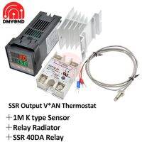 Baru REX-C100 Digital Thermostat Temperature Controller PID SSR 40DA Solid State Relay K Termokopel Probe Sensor Relay Radiator