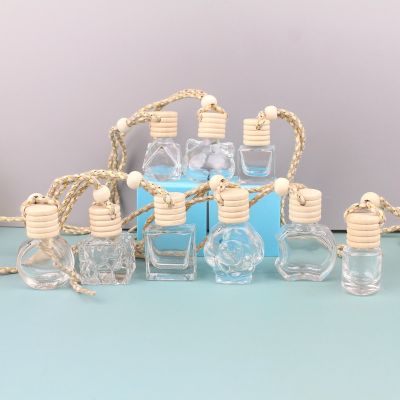 【DT】  hot10/30/50pcs Car Air Freshener Aroma Diffuser Essential Oil Aromatherapy Bottles Portable Fragrance Air Freshener Auto Pendant