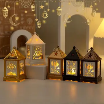 Ramadan Decoration Festival Wooden Moon Star Lights Deco Bedroom Decoration  Ramadan 2023 Ramadan Party Lighting Decorative Lamps