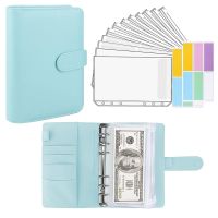 【hot】 A6 Binder Budget Notebook Planner Organizer System with Pockets Cash Envelope Wallet for Saving Money Budgeting