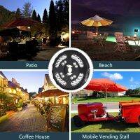 Umbrella Lights Patio Umbrella Light Rechargeable 28 LED Lights 3-Mode USB Battery Operated Cordless Umbrella PoIe Light