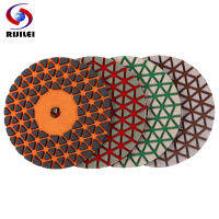 4นิ้วแผ่นขัดแห้งสำหรับหินแกรนิตหินอ่อน4ชิ้น Super Sharp Wall Sanding Disc สำหรับ Sintered Stone