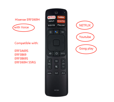 ใหม่สำหรับ Hisense ERF3I69H ด้วยเสียงรีโมทคอนโทรลสำหรับ Hisense TV ERF3A69S ERF3B69 ERF3B69S ERF3I69H 55RG Uhd 4K Tv ERF3A69 / ERF3B69 / ERF3I69H / ERF3N69H ERF3F69V / ERF3A69S / ERF3B69S