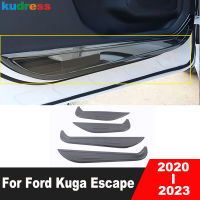 สำหรับ Ford Kuga Escape 2020 2021 2022 2023สแตนเลสประตูด้านใน Anti-Kick แผ่น Guard Pad Trim อุปกรณ์ตกแต่งภายใน