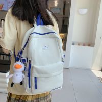 ? Han edition little pure and fresh and new schoolbag female contracted fashion backpack backpack color high school students backpack bag