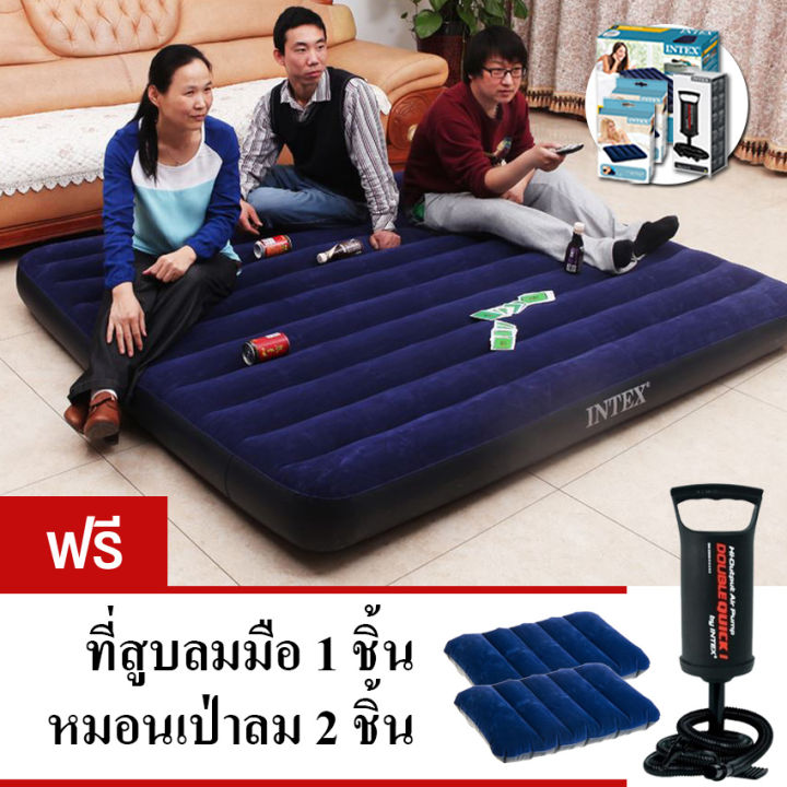 ที่นอนเป่าลม-intex-รุ่น-6-ฟุต-รุ่นใหม่ปี-2022-ขนาด-183-203-25-ซม-แถมที่สูบลมมือและหมอน-2-ใบ-มูลค่า-390-บาท