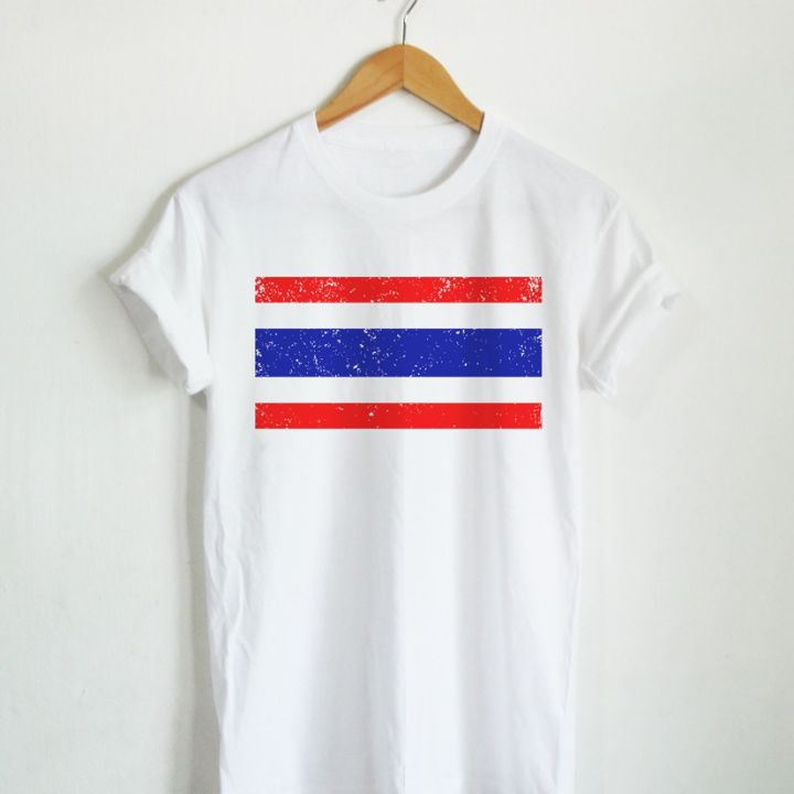 เสื้อยืดสีดำอินเทรนด์เสื้อยืดลาย-ธงชาติไทย-ประเทศไทย-thailand-flag-เสื้อยืดสกรีน-แขนสั้น-คอกลมs-m-l-xl-xxls-5xl