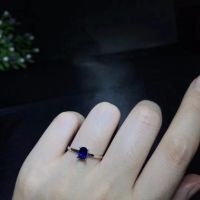 Natural sapphire ring classic style perfect quality gemstone 925 silver especially recommended