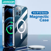 Joyroom Sarung Efon Us untuk 12 Pro Max 12 Mini Kes Magnectic ฝาหลัง PC Sokongan untuk Pengecasan Tanpa Wayar