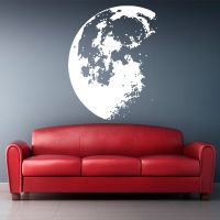 Outer Space Moon Wall Sticker Home Decor Modern Vinyl Wall Decals Removable House Decoration Wall Art Mural Wall Stickers Decals