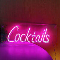 ขายส่งค็อกเทล LED Neon Bar งานแต่งงานกลางแจ้งร้านอาหาร Beach Shop Decor Lover วันเกิดของขวัญห้องนอน Night Light