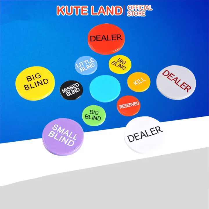 Tổng hợp các nút Small Blind, Big Blind, All In, Dealer dành cho poker