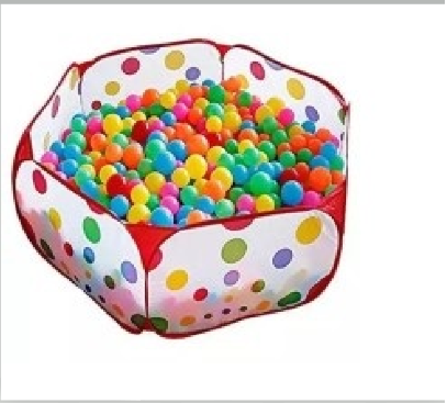 6-Sided Pop-up Ball Pit Tent Foldable Play Ball Fence Pit Ball Pool w ...